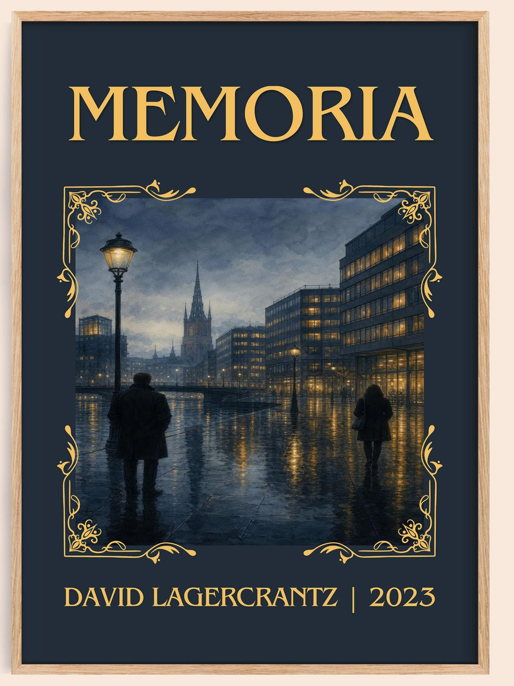Memoria Classic Book Art Print by David Lagercrantz – book poster