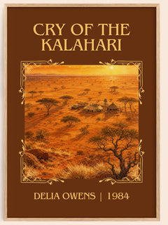 Cry Of The Kalahari Classic Book Art Print by Delia Owens – book poster