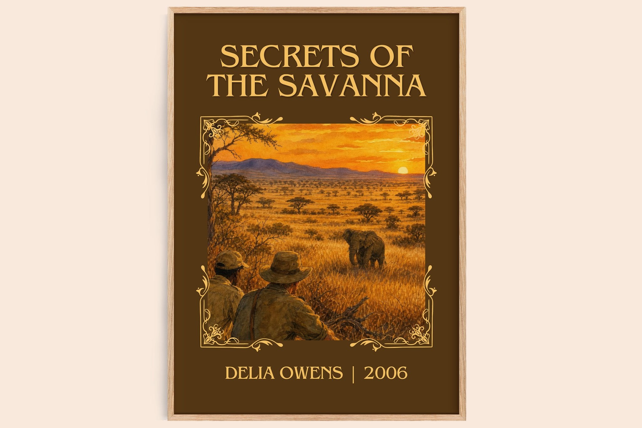 Secrets Of The Savanna Classic Book Art Print by Delia Owens