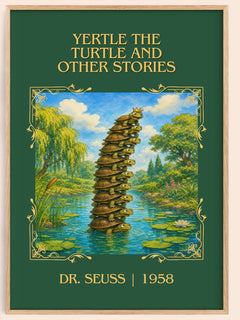 Yertle The Turtle And Other Stories Classic Book Art Print by D. Seuss – book poster