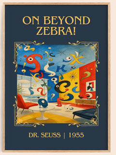 On Beyond Zebra! Classic Book Art Print by Dr. Seuss – book poster