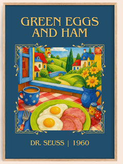 Green Eggs And Ham Classic Book Art Print by Dr. Seuss – book poster