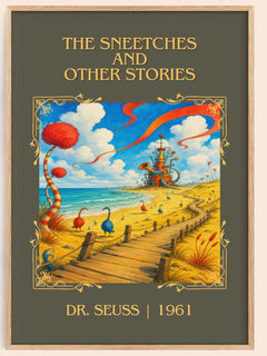 The Sneetches And Other Stories Classic Book Art Print by Dr. Seuss – book poster