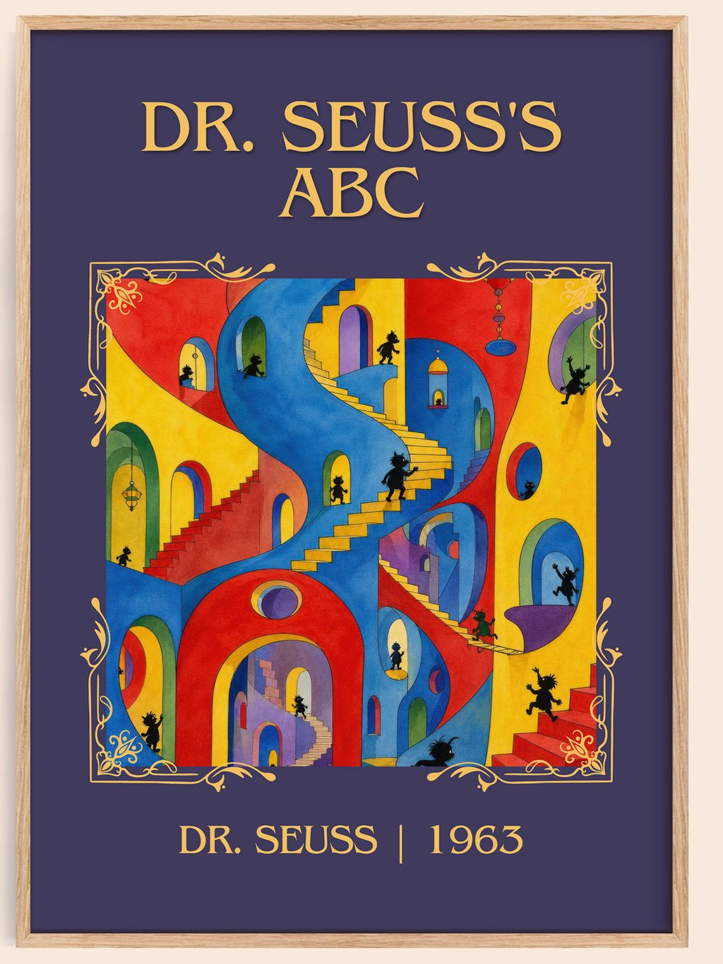 Dr. Seuss'S Abc Classic Book Art Print by Dr. Seuss – book poster