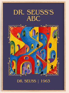 Dr. Seuss'S Abc Classic Book Art Print by Dr. Seuss – book poster