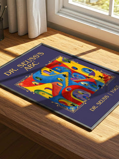 Dr. Seuss'S Abc Classic Book Art Print by Dr. Seuss – print on a sunlit desk
