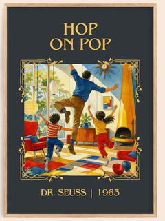 Hop On Pop Classic Book Art Print by Dr. Seuss – book poster