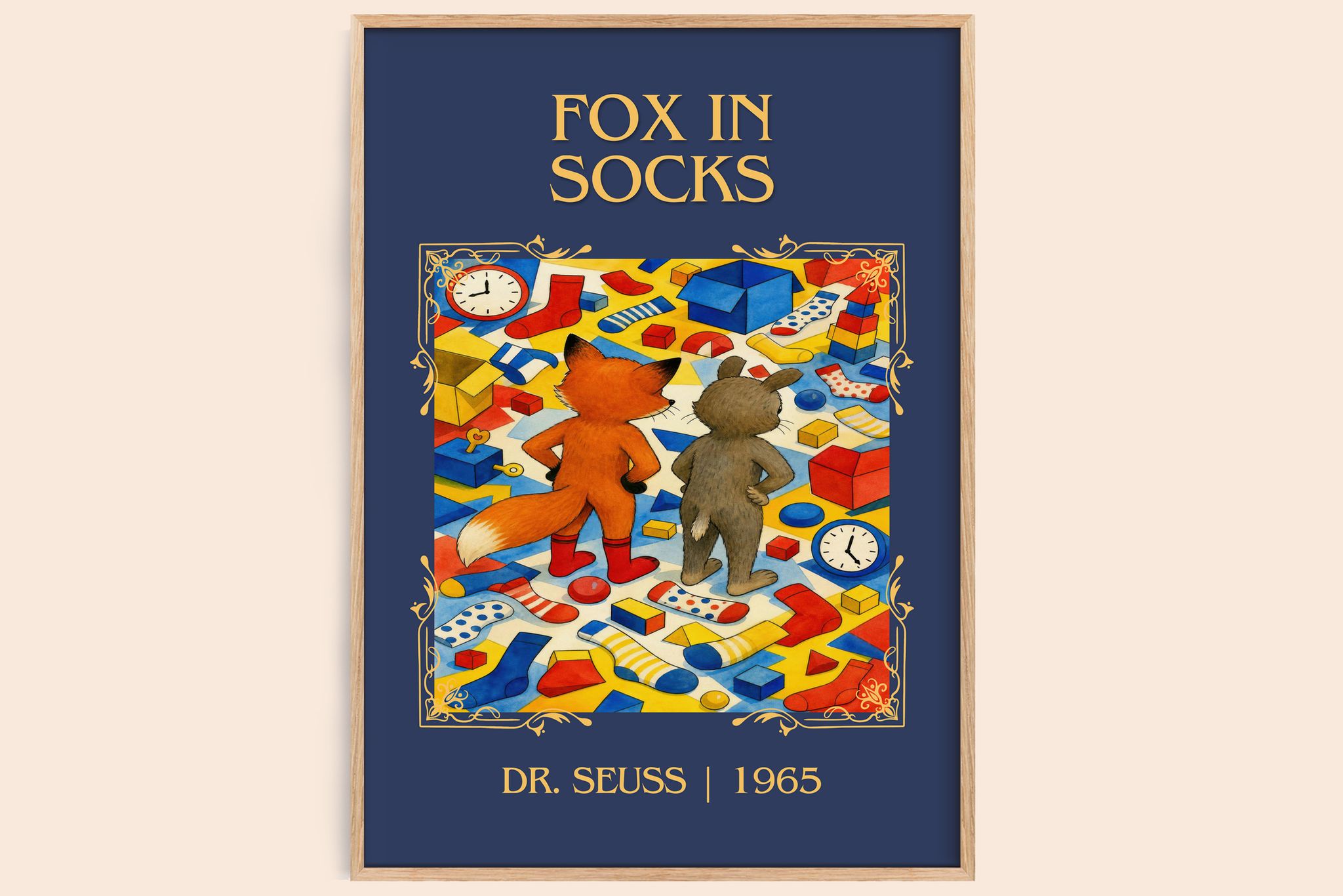 Fox In Socks Classic Book Art Print by Dr. Seuss