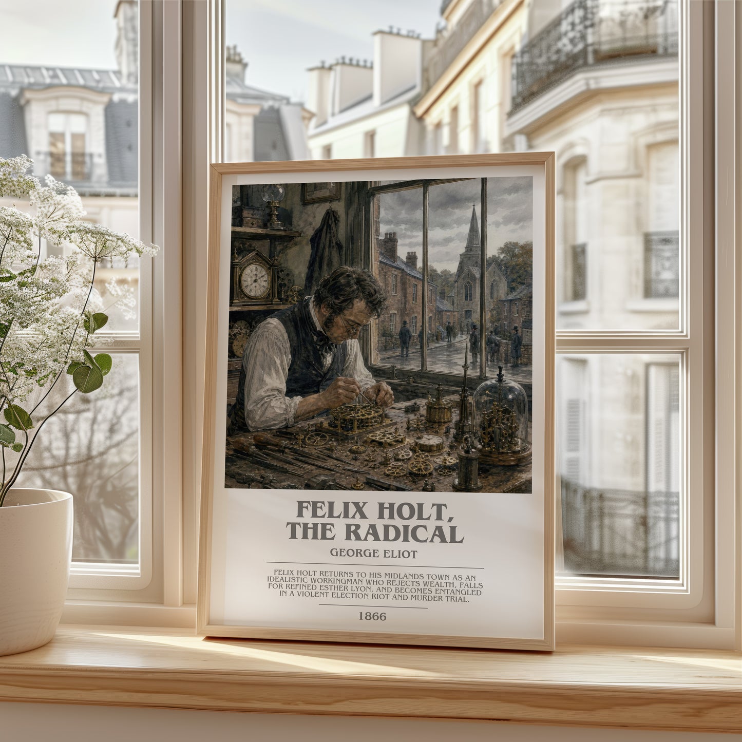 Felix Holt, The Radical bookish poster colour and style options – George Eliot book art
