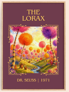 The Lorax Classic Book Art Print by Dr. Seuss – book poster