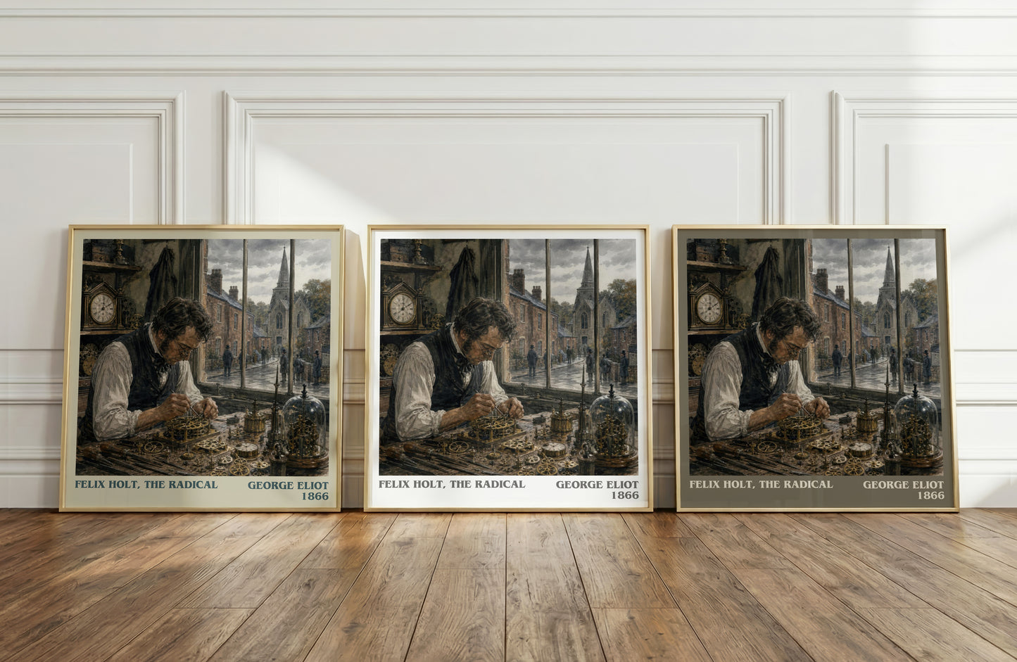 Felix Holt, The Radical literary art print colour and style options – George Eliot book art