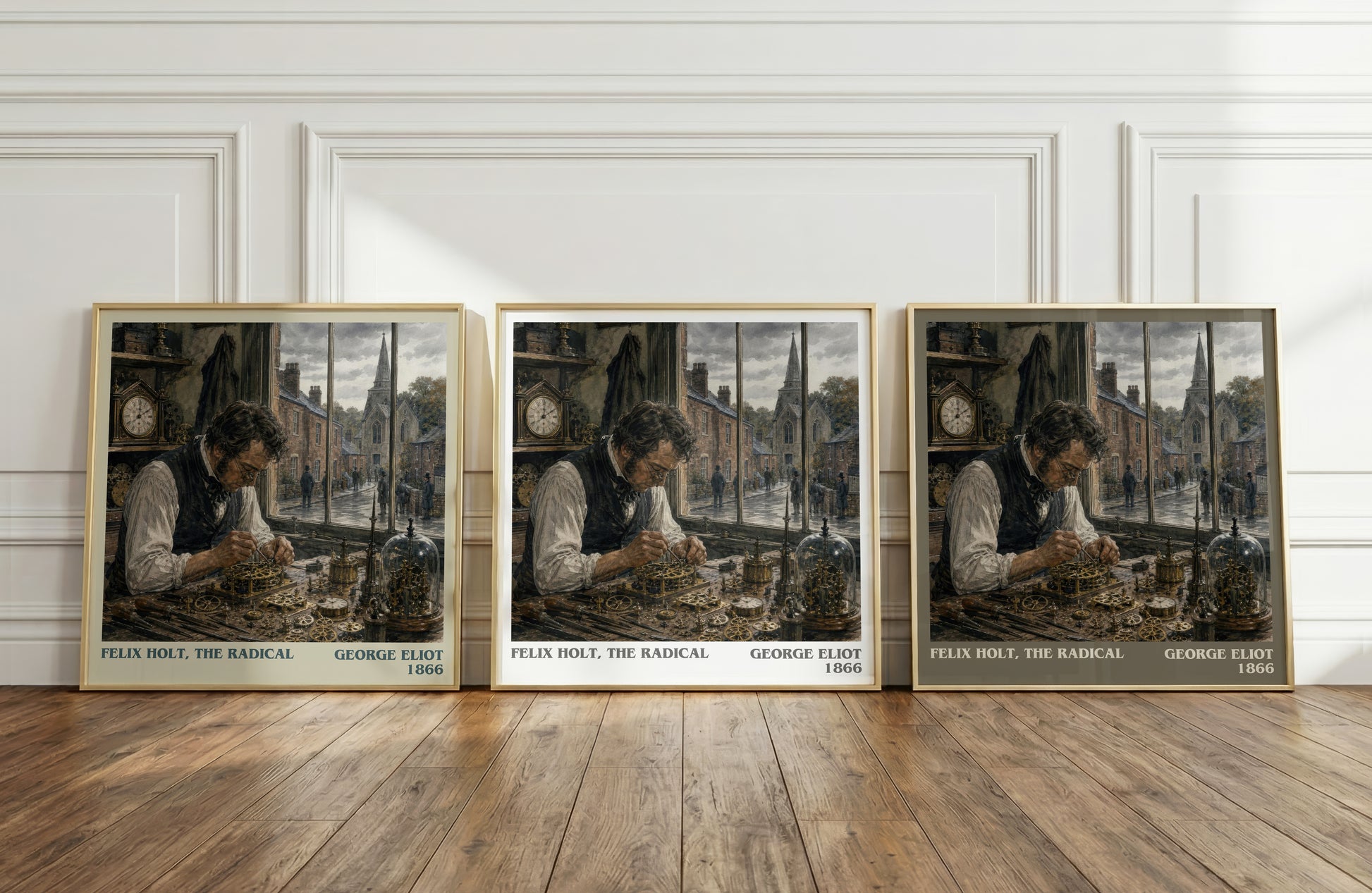 Felix Holt, The Radical literary art print colour and style options – George Eliot book art