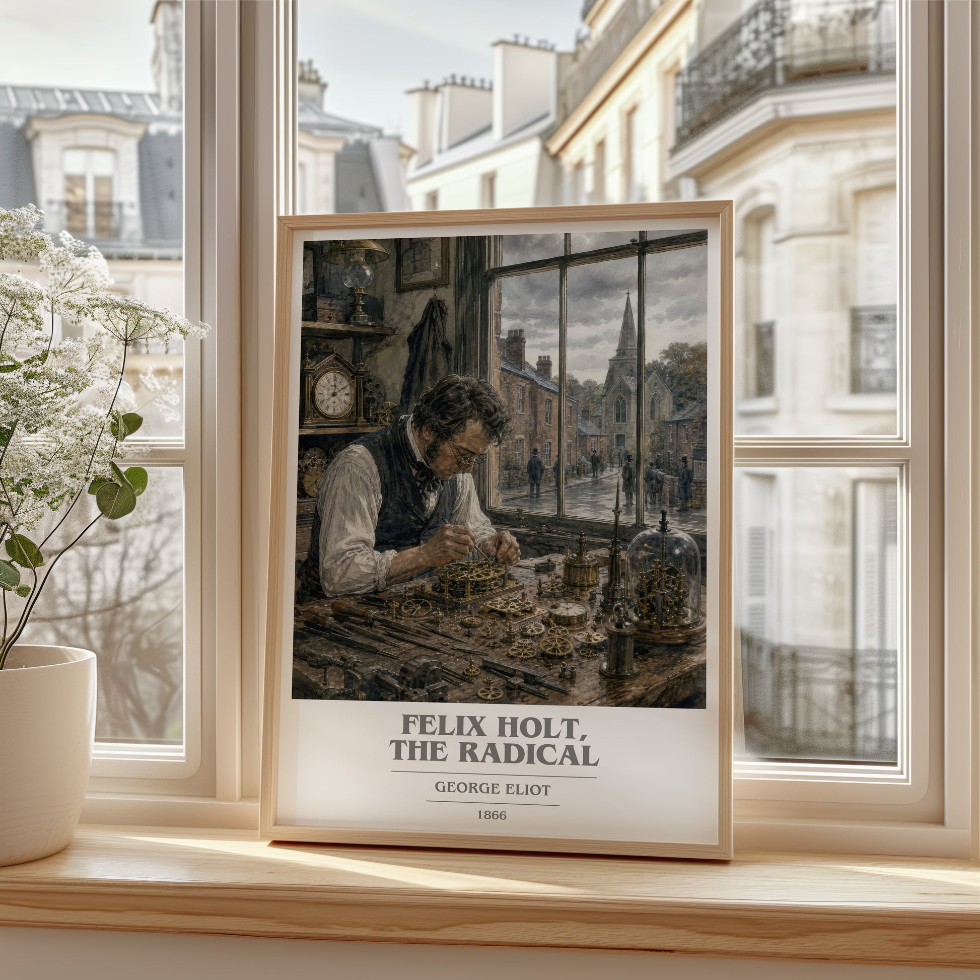Felix Holt, The Radical book cover poster colour and style options – George Eliot book art
