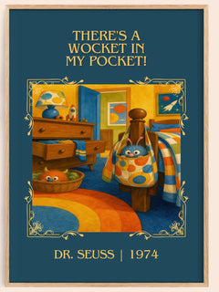 There'S A Wocket In My Pocket! Classic Book Art Print by Dr. Seuss – book poster