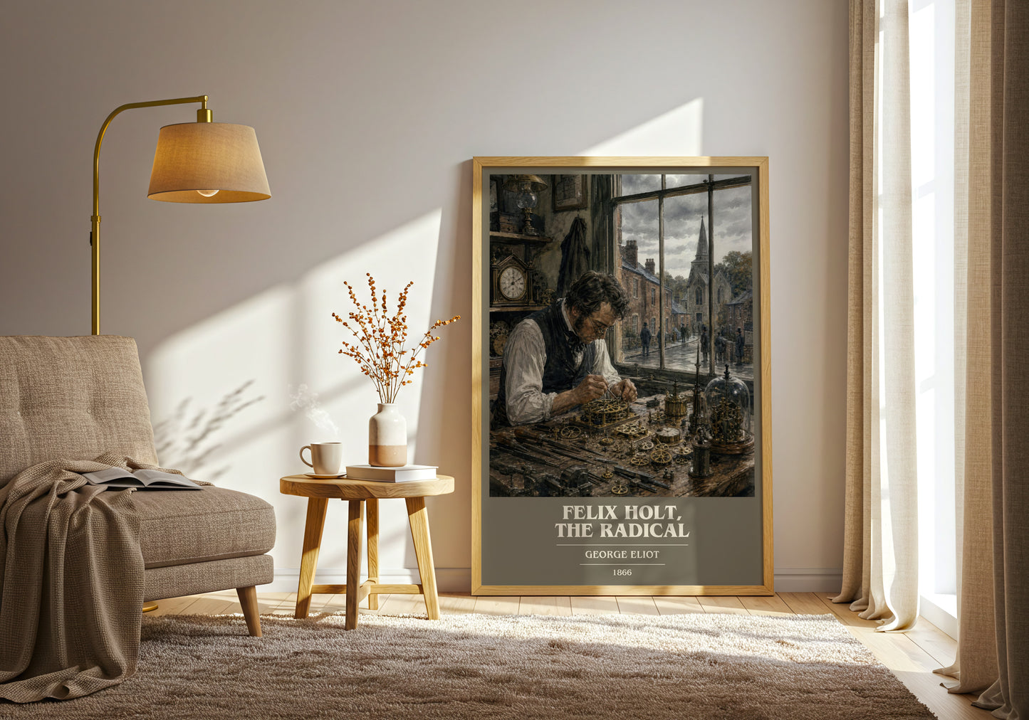 Felix Holt, The Radical book cover print on bookshelf – George Eliot fan gift