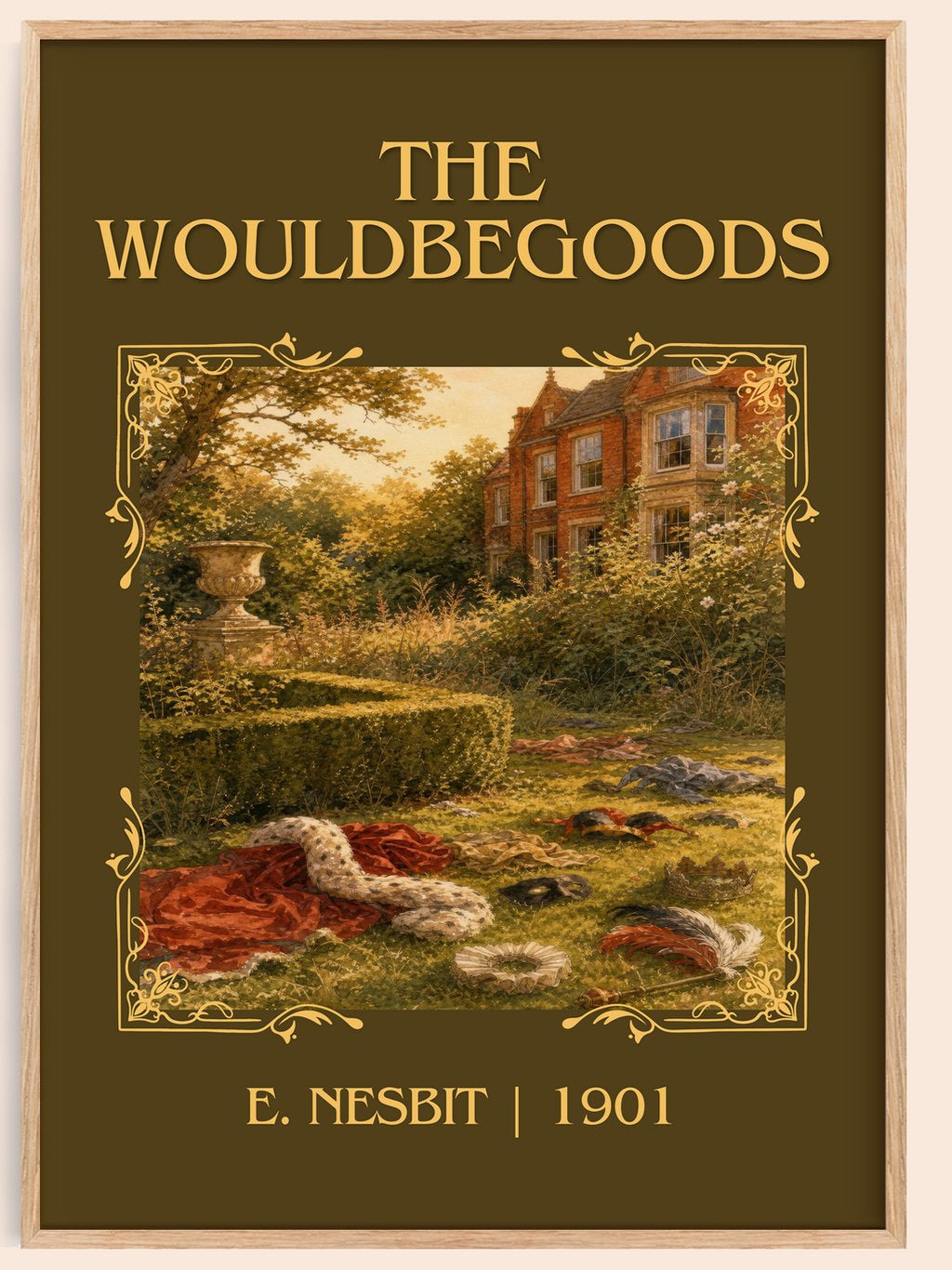 The Wouldbegoods Classic Book Art Print by E. Nesbit – book poster