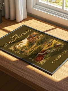 The Wouldbegoods Classic Book Art Print by E. Nesbit – print on a sunlit desk