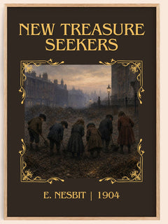 New Treasure Seekers Classic Book Art Print by E. Nesbit – book poster