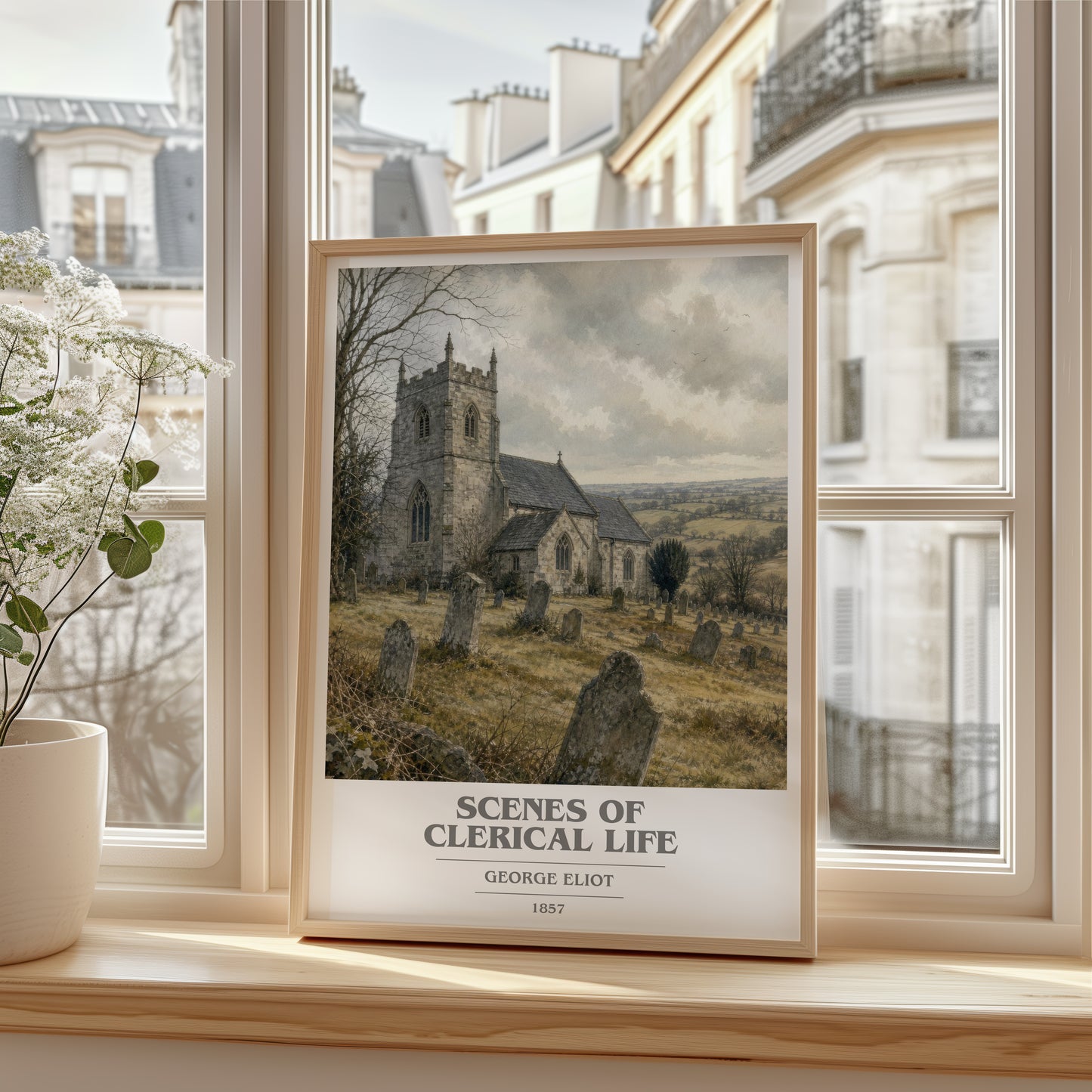 Scenes Of Clerical Life book cover poster colour and style options – George Eliot book art