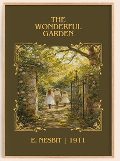 The Wonderful Garden Classic Book Art Print by E. Nesbit – book poster
