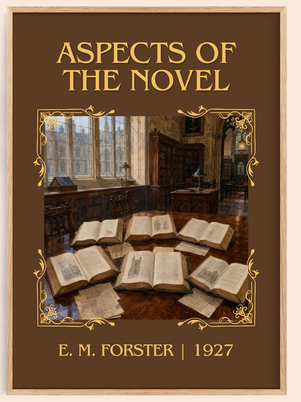 Aspects Of The Novel Classic Book Art Print by E. M. Forster – book poster