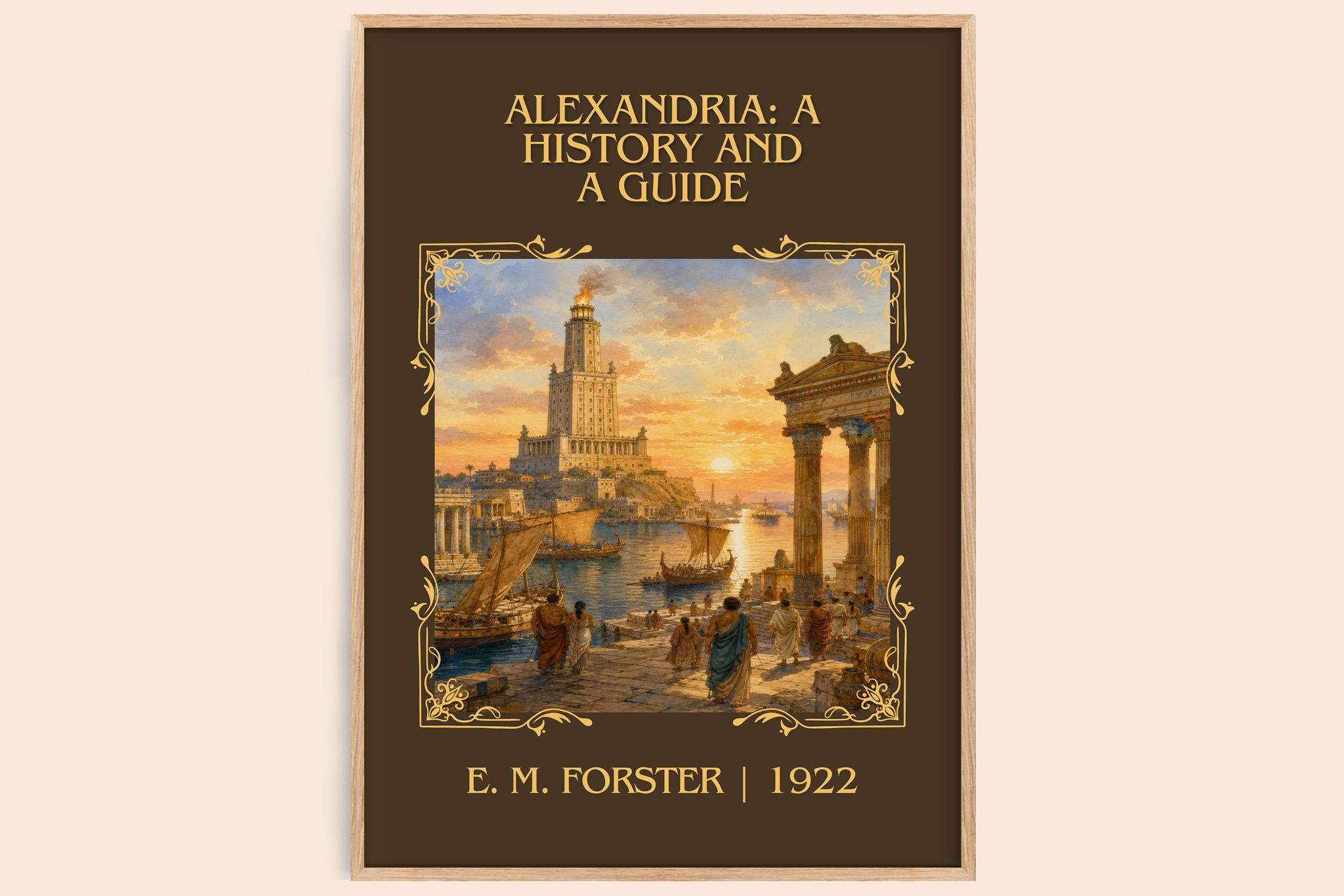 Alexandria: A History And A Guide Classic Book Art Print by E. Forster