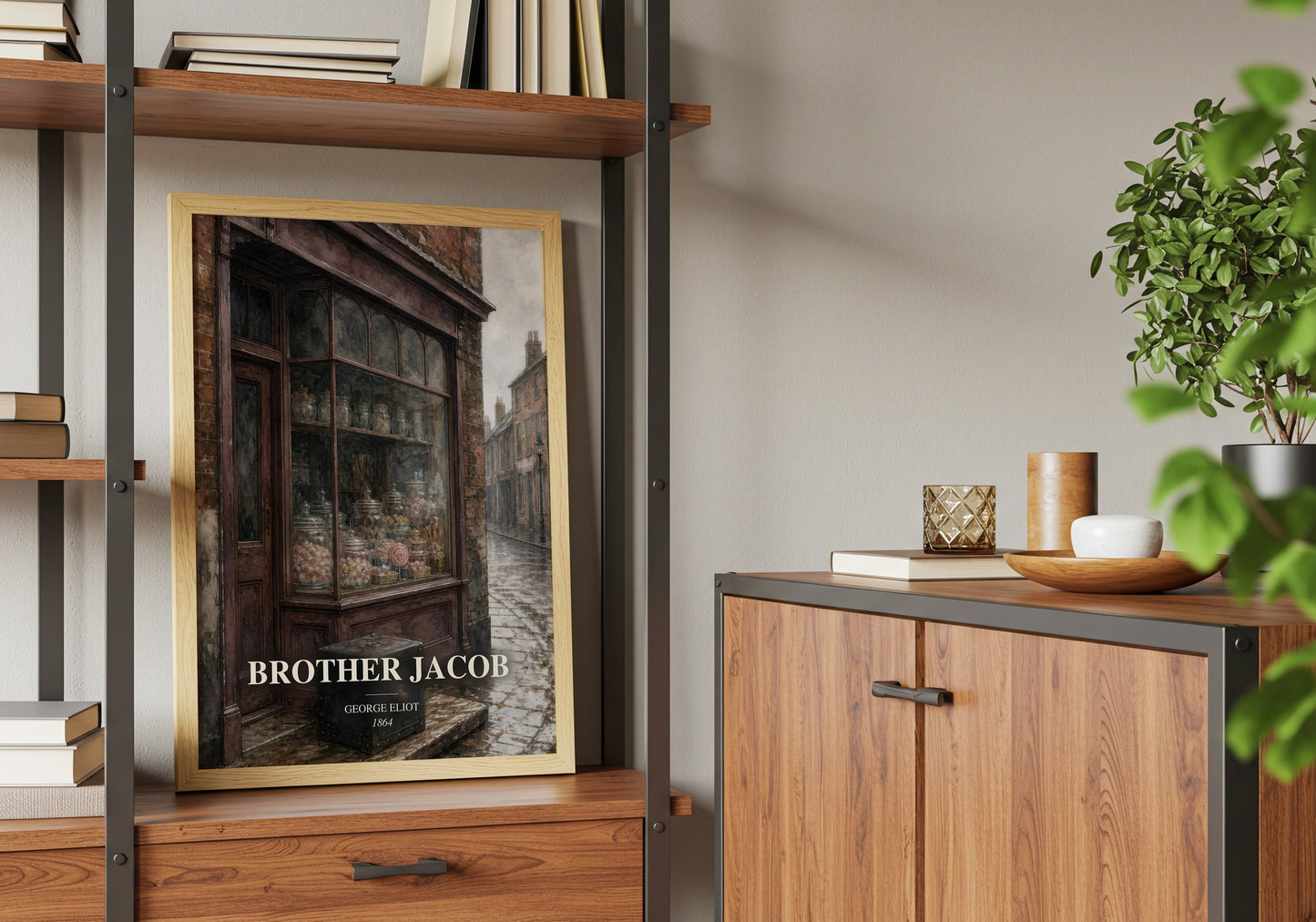 Brother Jacob book watercolour illustration paper finish options – matte satin gloss
