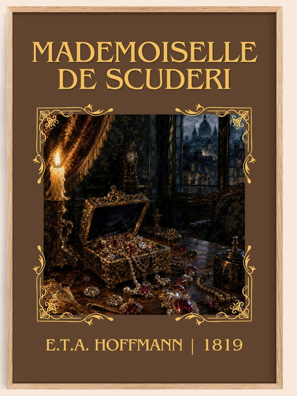 Mademoiselle De Scudéri Classic Book Art Print by E.T.A. Hoffmann – book poster