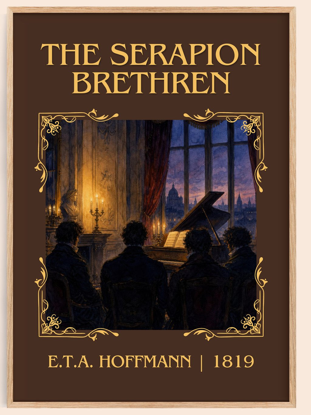 The Serapion Brethren Classic Book Art Print by E.T.A. Hoffmann – book poster