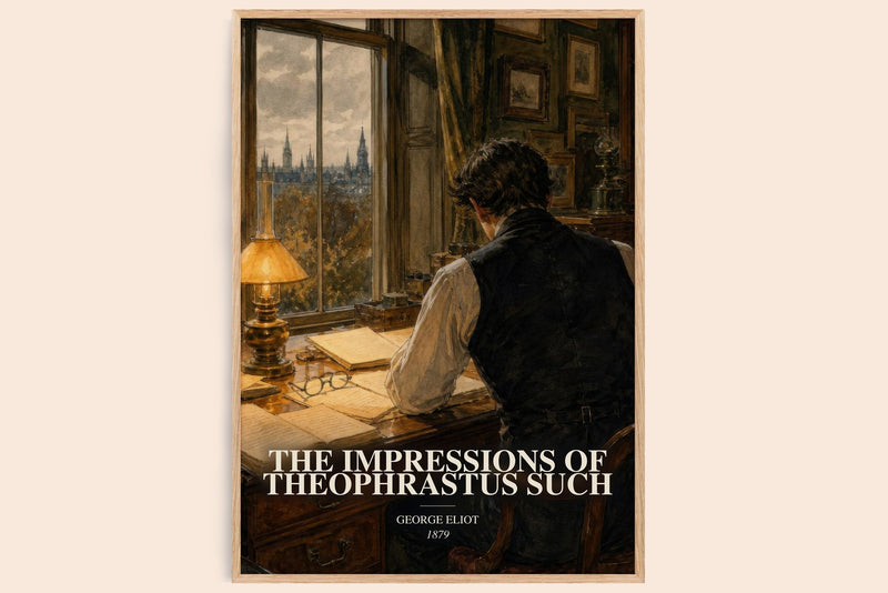 The Impressions Of Theophrastus Such watercolour book poster by George Eliot – framed literary art print