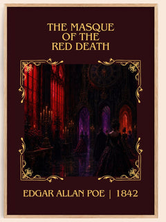 The Masque Of The Red Death Classic Book Art Print by Edgar Allan Poe – book poster