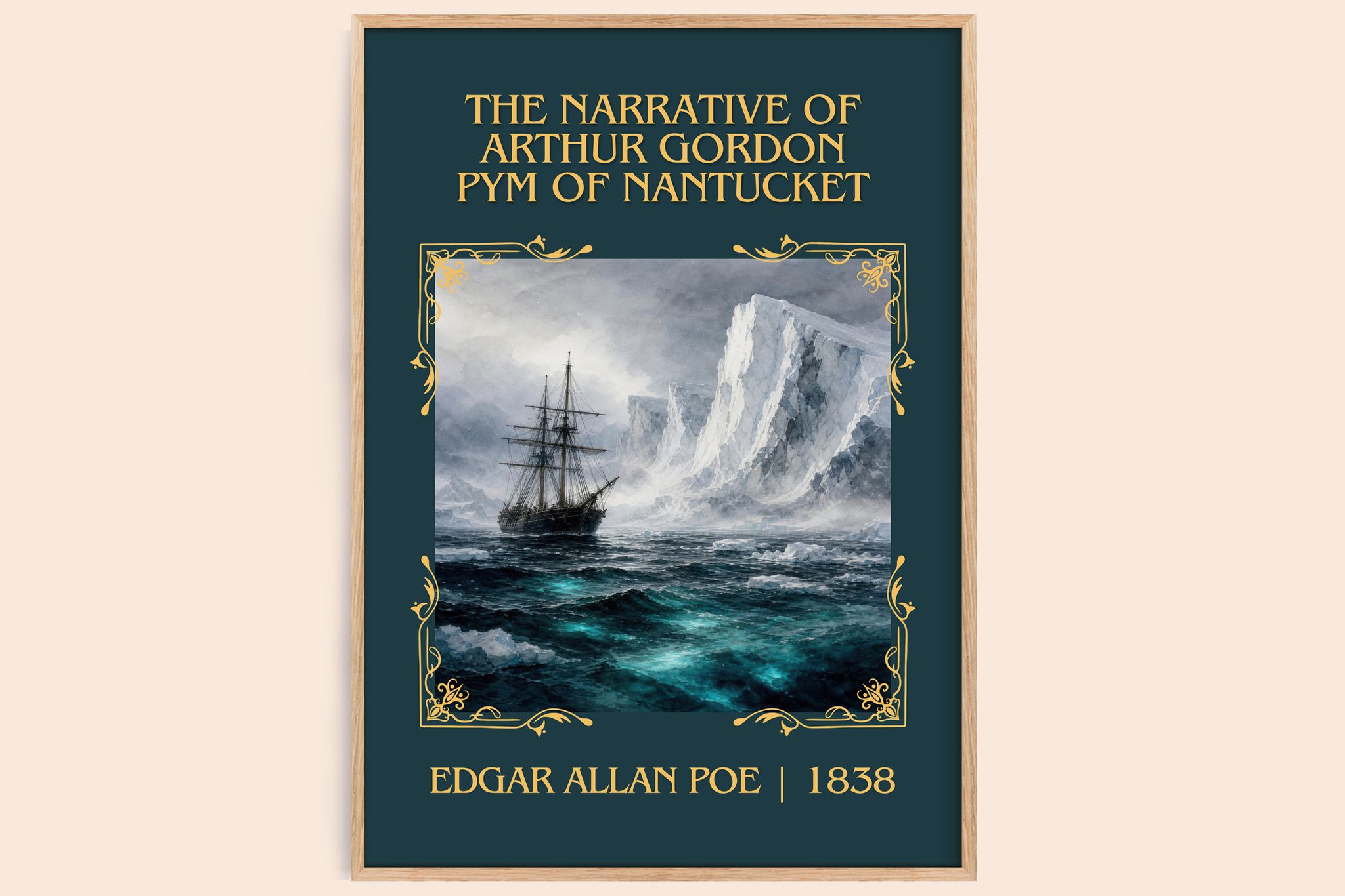 Narrative Of Arthur Gordon Pym Of Nantucket Classic Book Art Print by Edgar Allan Poe