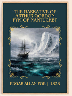 Narrative Of Arthur Gordon Pym Of Nantucket Classic Book Art Print – – book poster