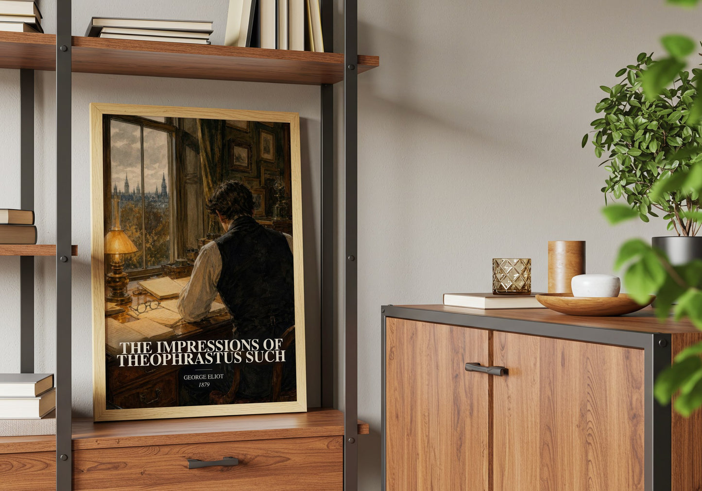 The Impressions Of Theophrastus Such book watercolour illustration paper finish options – matte satin gloss