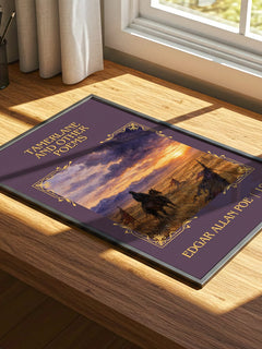 Tamerlane And Other Poems Classic Book Art Print by Edgar Allan Poe – print on a sunlit desk