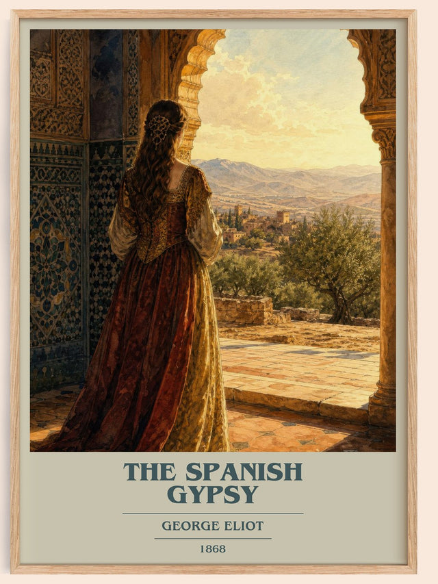 The Spanish Gypsy Book Cover Poster by George Eliot