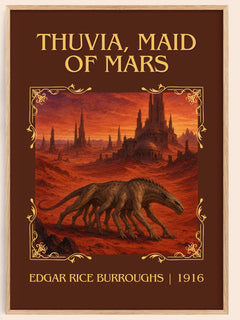 Thuvia, Maid Of Mars Classic Book Art Print by Edgar Rice Burroughs – book poster