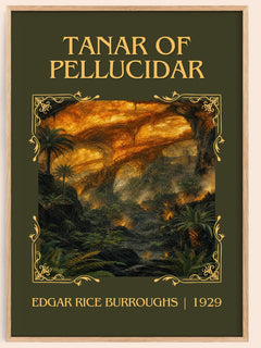 Tanar Of Pellucidar Classic Book Art Print by Edgar Rice Burroughs – book poster