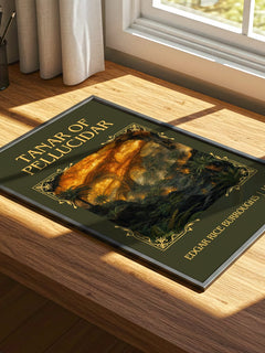 Tanar Of Pellucidar Classic Book Art Print by Edgar Rice Burroughs – print on a sunlit desk