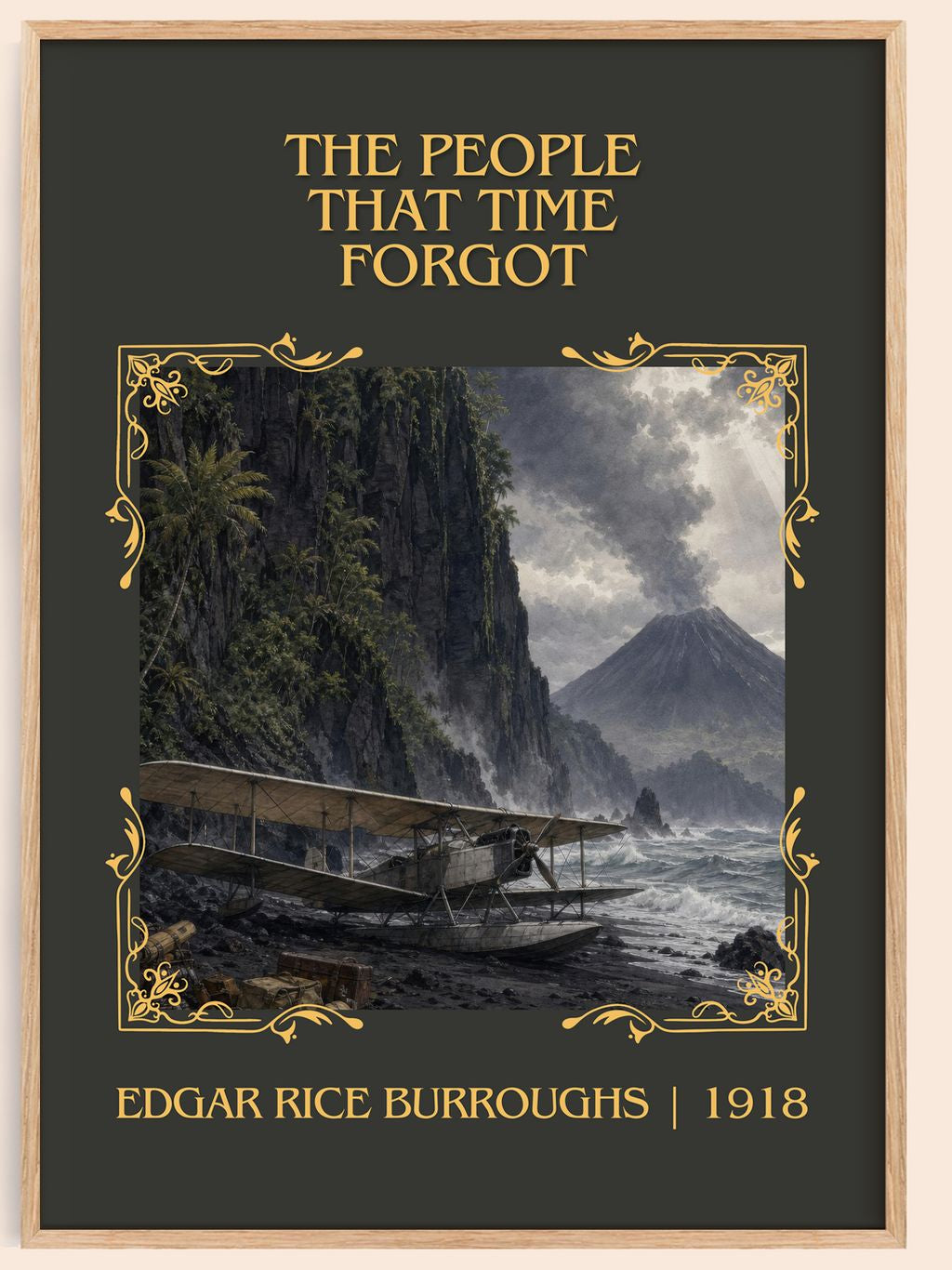 People That Time Forgot Classic Book Art Print by Edgar Rice Burroughs – book poster