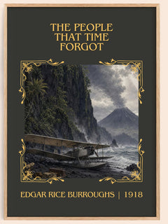 People That Time Forgot Classic Book Art Print by Edgar Rice Burroughs – book poster
