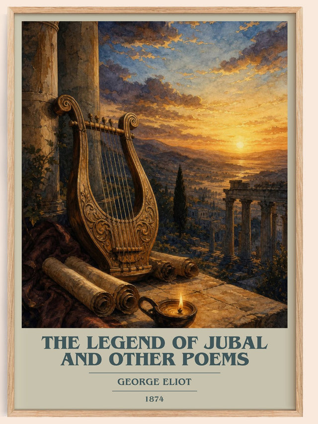 The Legend Of Jubal And Other Poems Book Cover Poster by George Eliot
