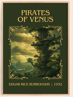 Pirates Of Venus Classic Book Art Print by Edgar Rice Burroughs – book poster
