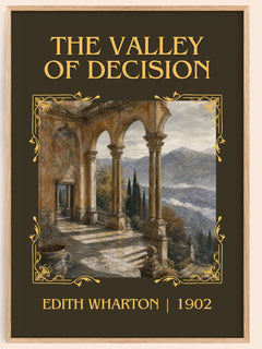 The Valley Of Decision Classic Book Art Print by Edith Wharton – book poster
