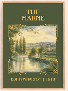 The Marne Classic Book Art Print by Edith Wharton – book poster