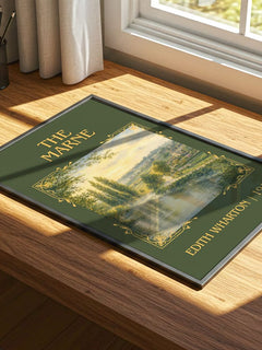 The Marne Classic Book Art Print by Edith Wharton – print on a sunlit desk