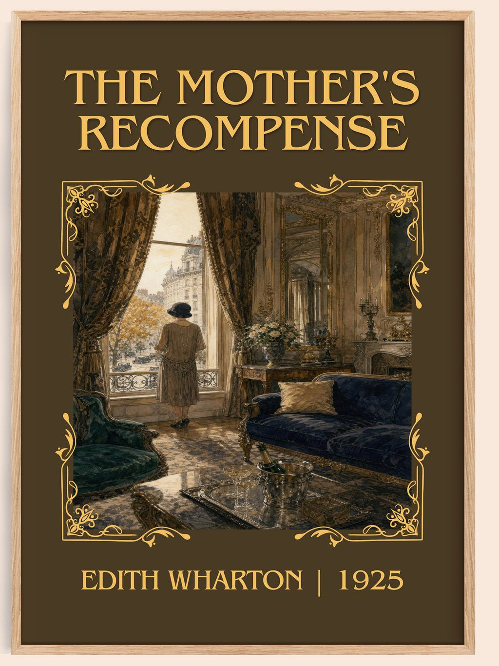 The Mother'S Recompense Classic Book Art Print by Edith Wharton – book poster