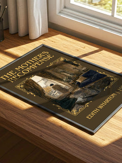 The Mother'S Recompense Classic Book Art Print by Edith Wharton – print on a sunlit desk
