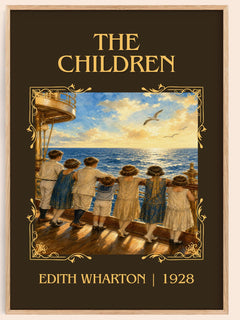 The Children Classic Book Art Print by Edith Wharton – book poster