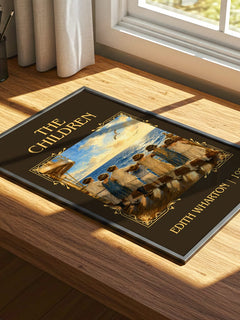 The Children Classic Book Art Print by Edith Wharton – print on a sunlit desk